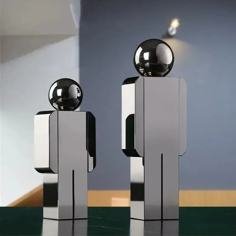 Modern Geometric Human Figurine Sculpture for Home Decor by House Of Avana