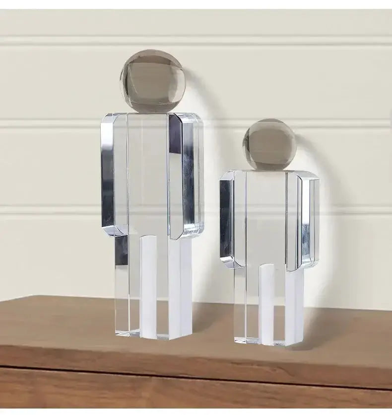 Modern Geometric Human Figurine Sculpture for Home Decor by House Of Avana
