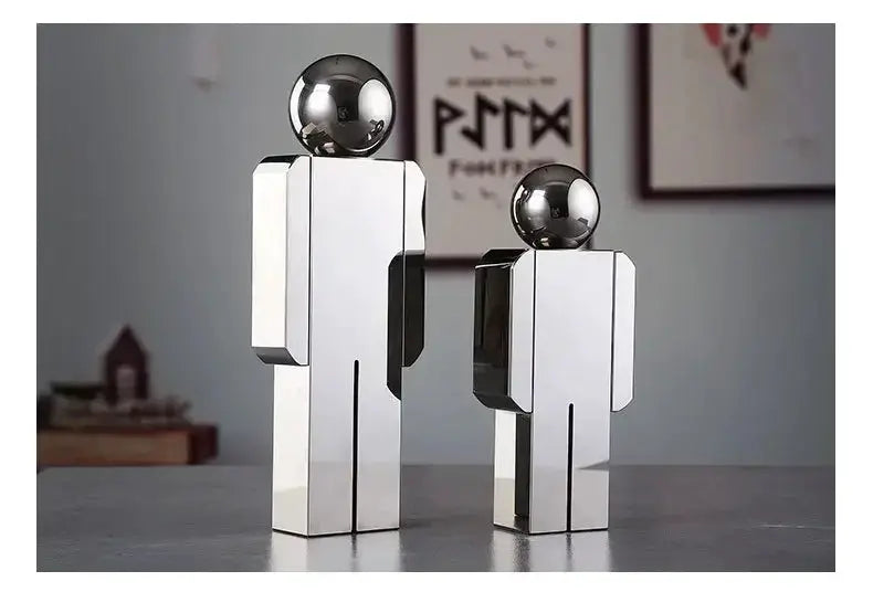 Modern Geometric Human Figurine Sculpture for Home Decor by House Of Avana
