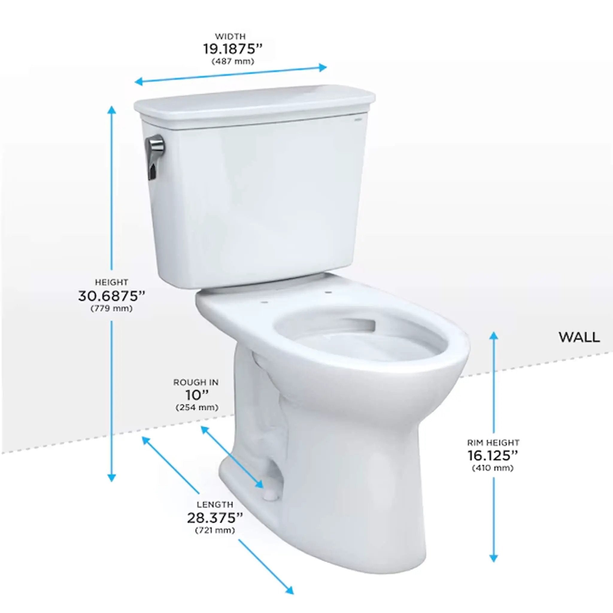[CST786CEFG.10#01] TOTO Drake 1.28 GPF Transitional Two-Piece Toilet With 10-Inch Rough-In (SAK17064) by SAKSBY WHOLESALE