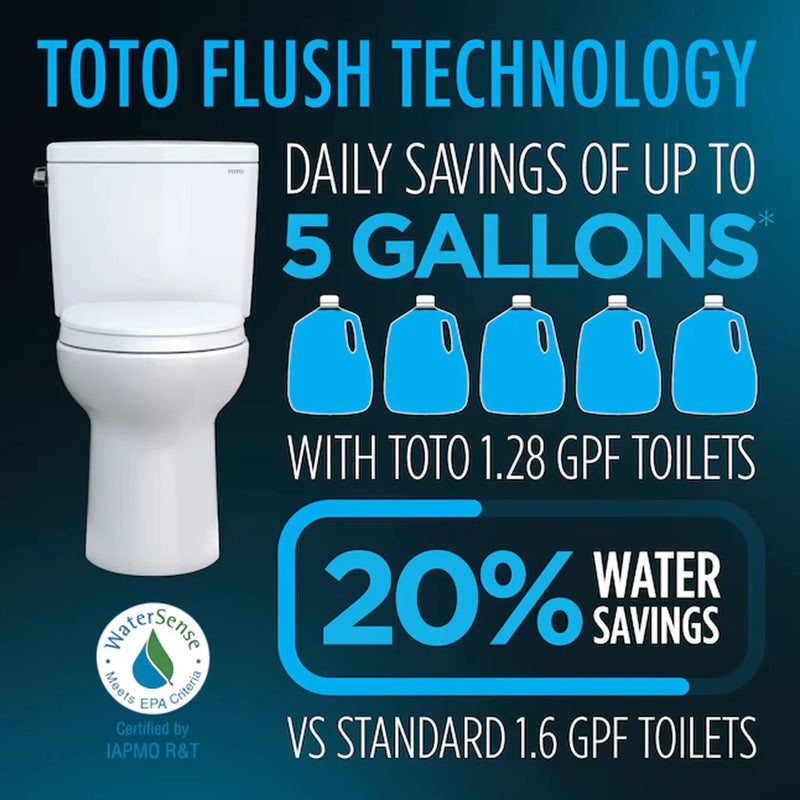 [CST786CEFG.10#01] TOTO Drake 1.28 GPF Transitional Two-Piece Toilet With 10-Inch Rough-In (SAK17064) by SAKSBY WHOLESALE