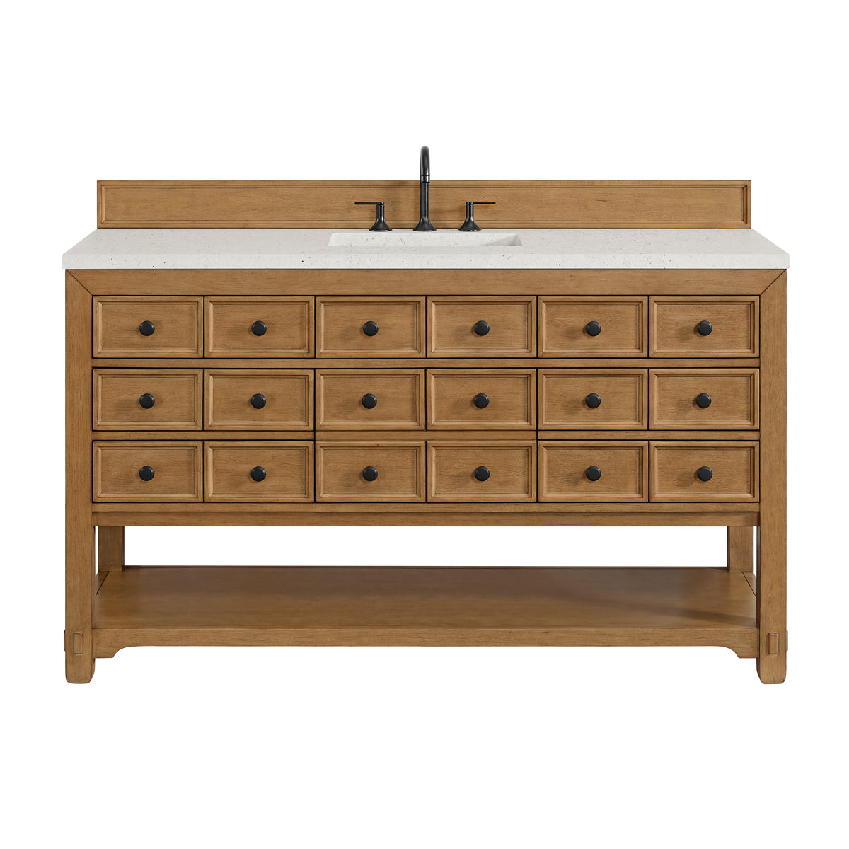 James Martin Malibu 60" Single Bathroom Vanity, Amber Birch, view 26
