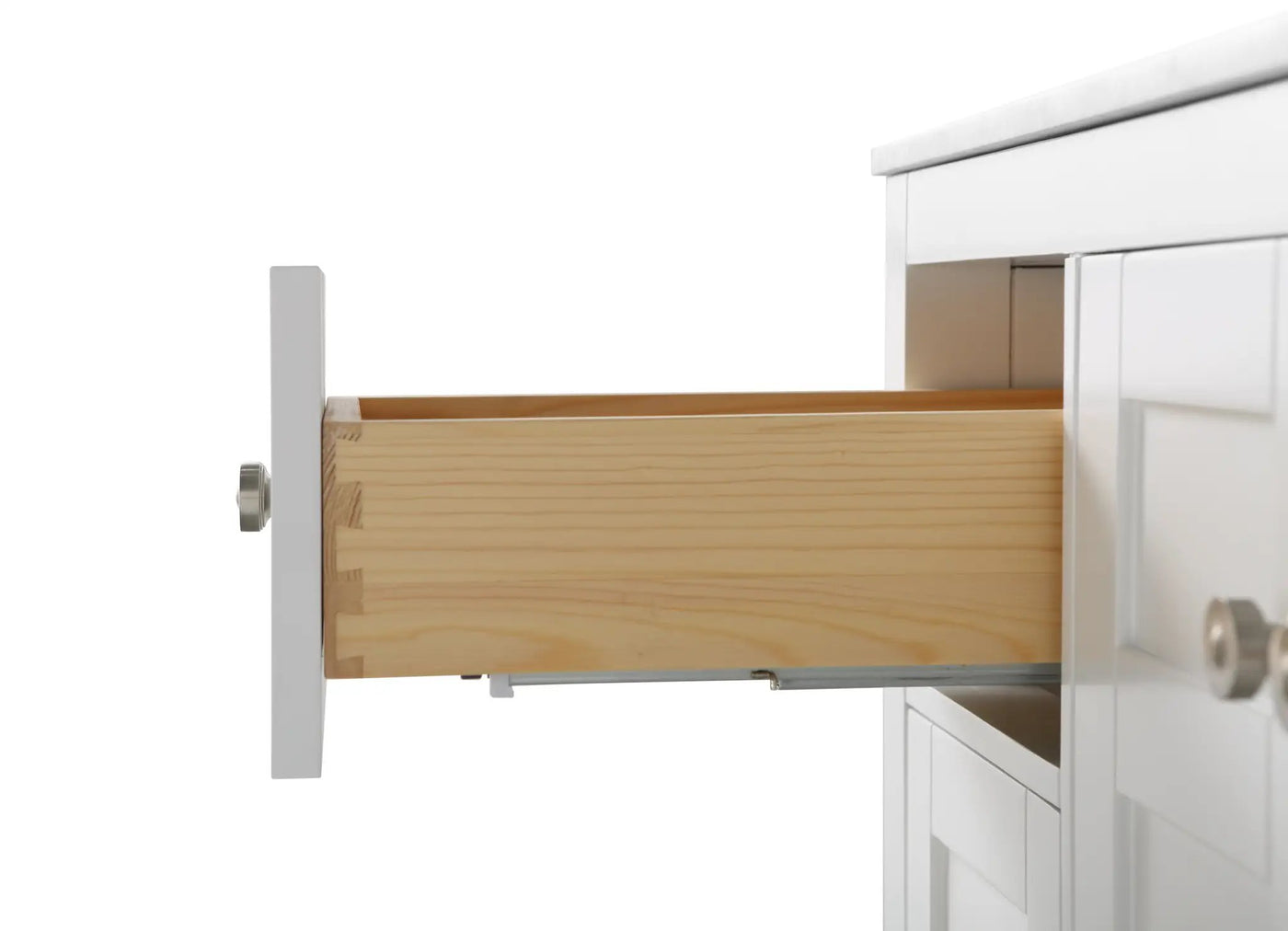 Maili Bathroom Vanity with Sink and Carrara White Marble Top Cabinet Set by Ancerre Designs