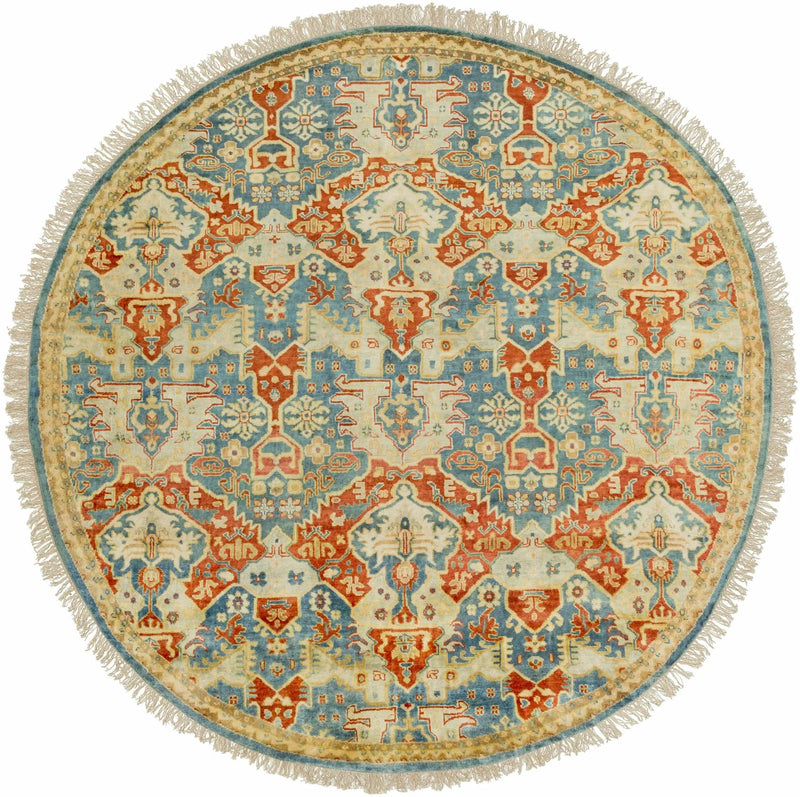Cutler Cream/Orange Wool Runner Rug - Clearance by Boutique Rugs