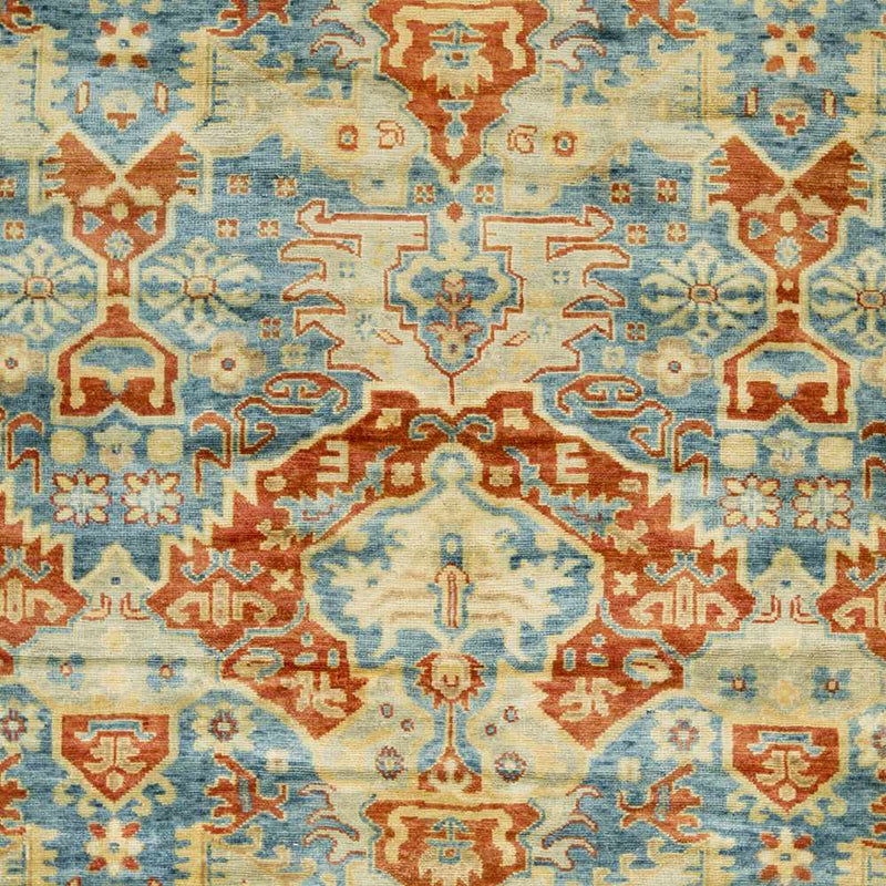 Cutler Cream/Orange Wool Runner Rug - Clearance by Boutique Rugs