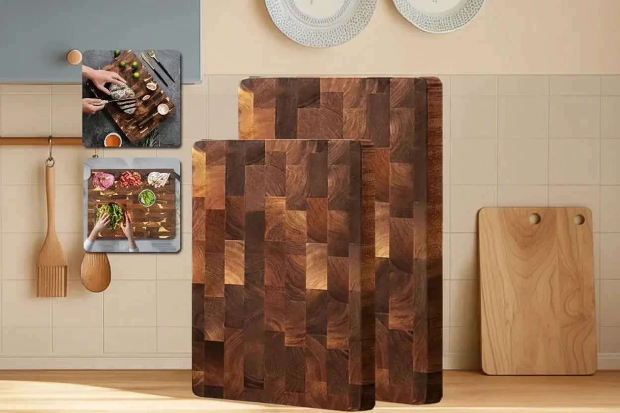 Cutting Board - Double-sided Wooden Acacia Large by House Of Avana
