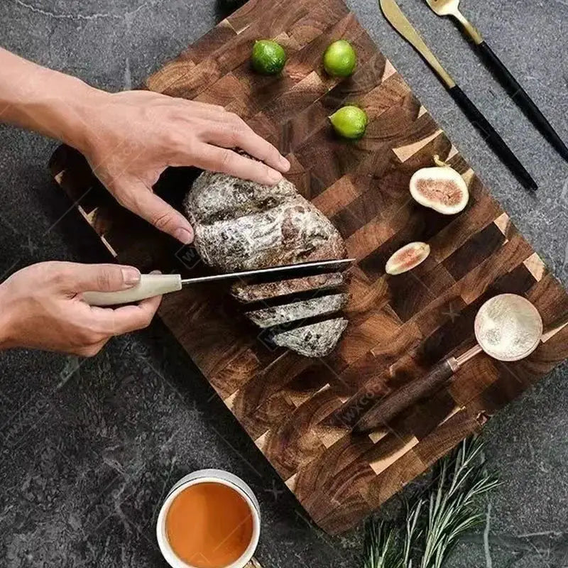 Cutting Board - Double-sided Wooden Acacia Large by House Of Avana