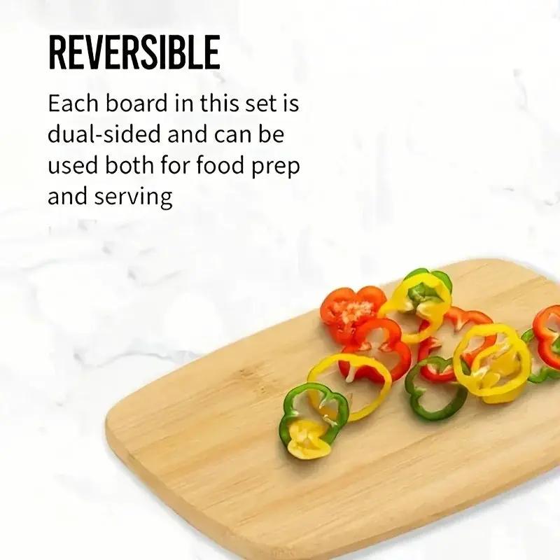 Cutting Board - Heavy-Duty Bamboo Double-Sided by House Of Avana