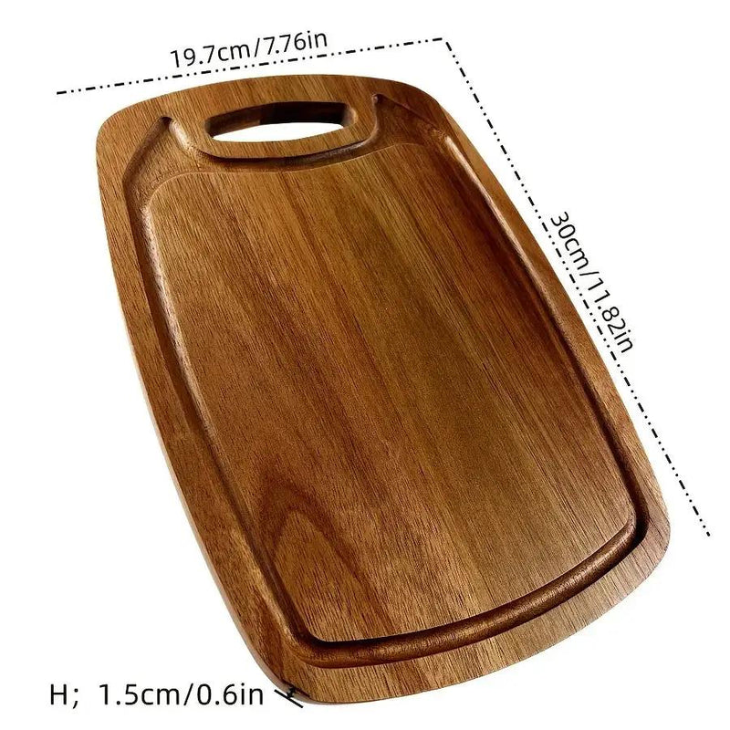 Cutting Board - Non-Slip Acacia Wood Large by House Of Avana