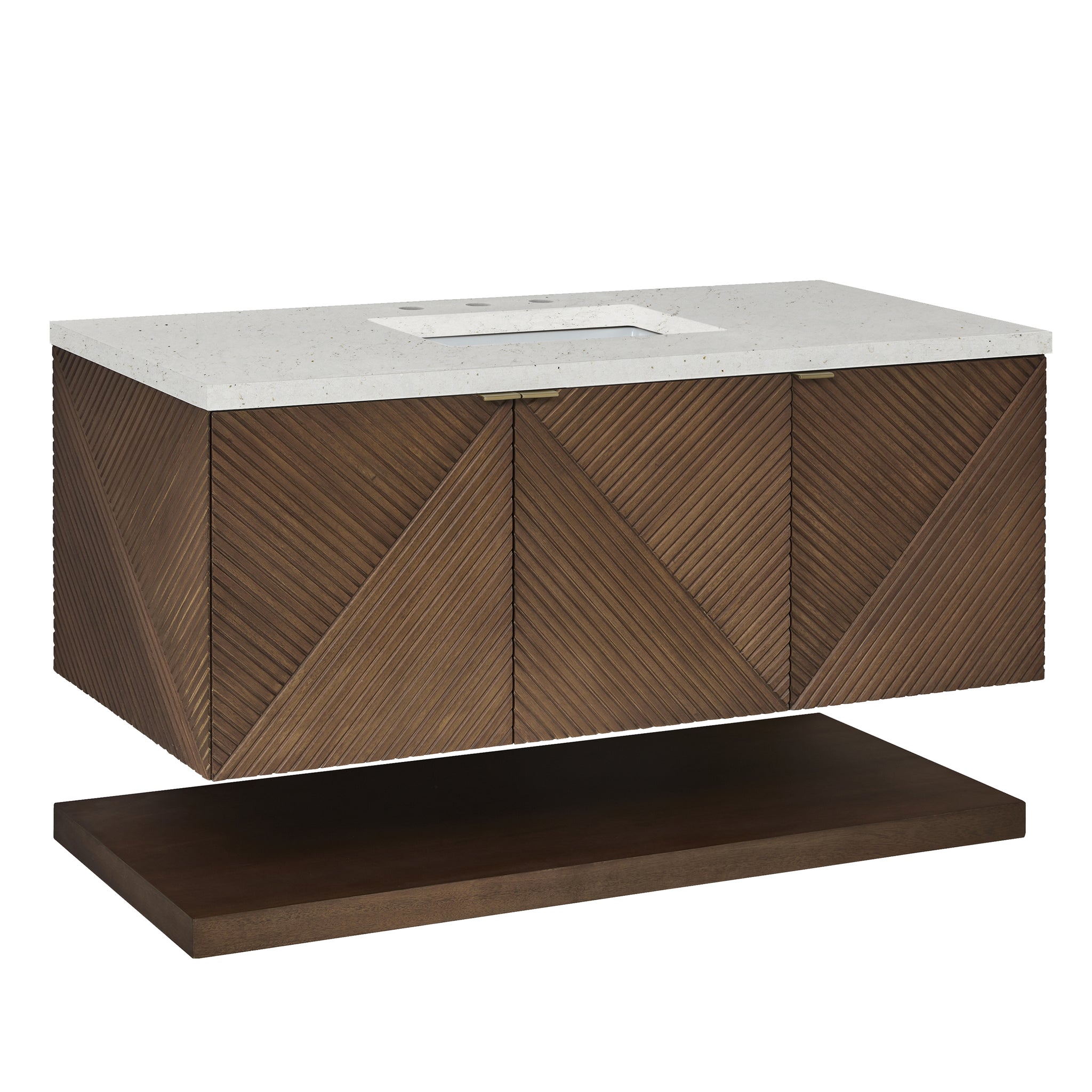 James Martin Marcello 48" Floating Single Bathroom Vanity, Chestnut, view 33