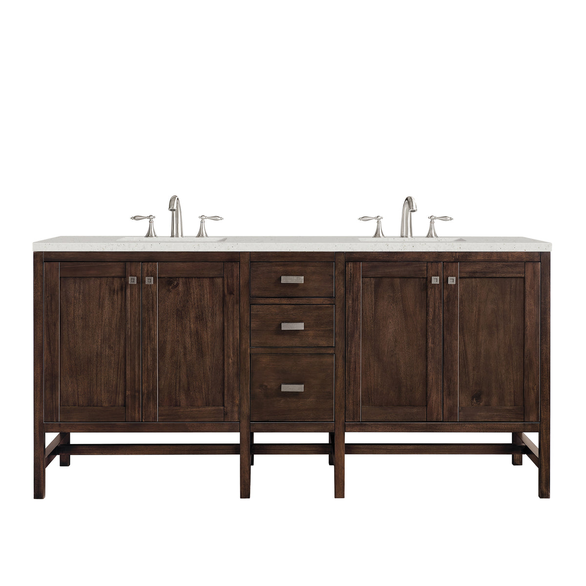 James Martin Addison 72" Double Bathroom Vanity, Mid-Century Acacia, view 16