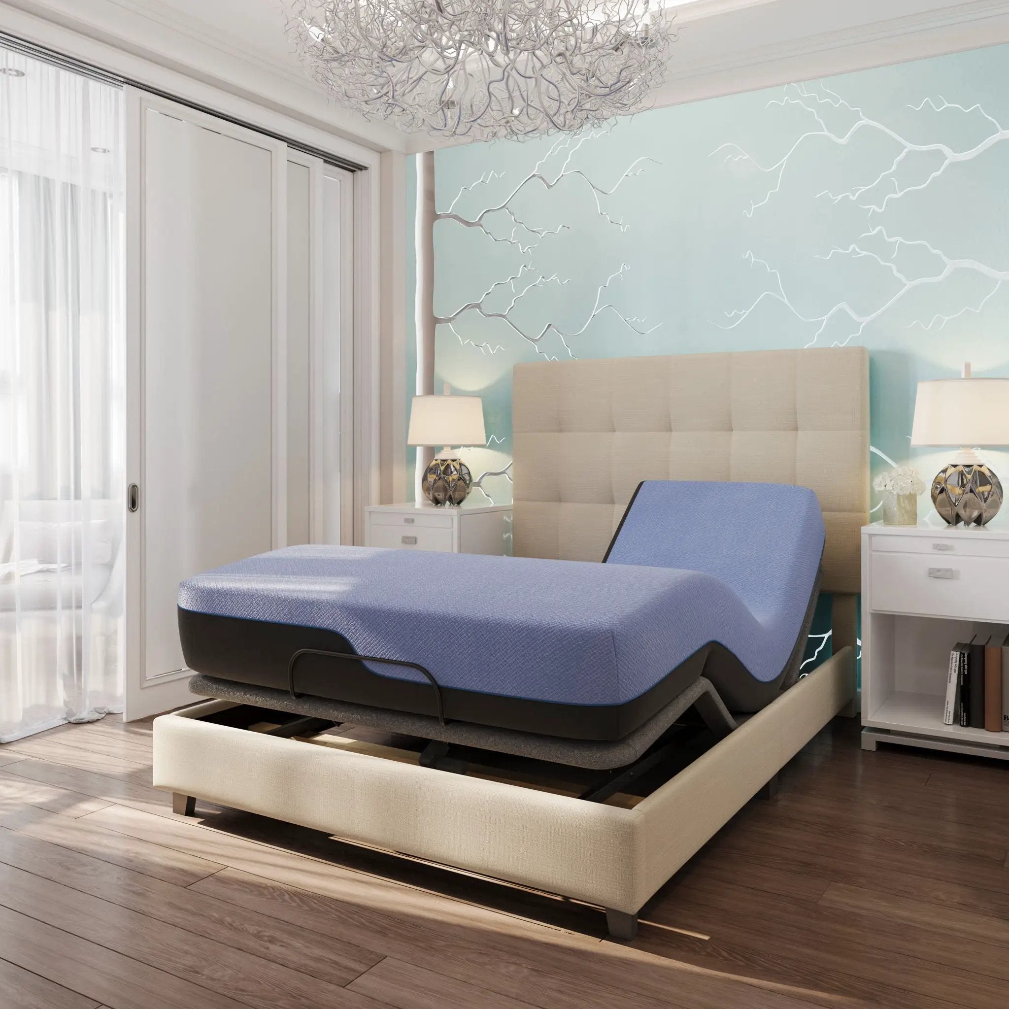 12" Refresh Flex Head Hybrid Cooling GelCare Memory Foam And Coil Mattress by HouseOfZazla