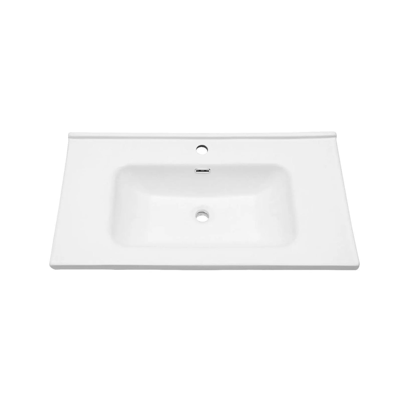 Modern Rectangular Vanity Top With Overflow For Bathroom by HouseOfZazla
