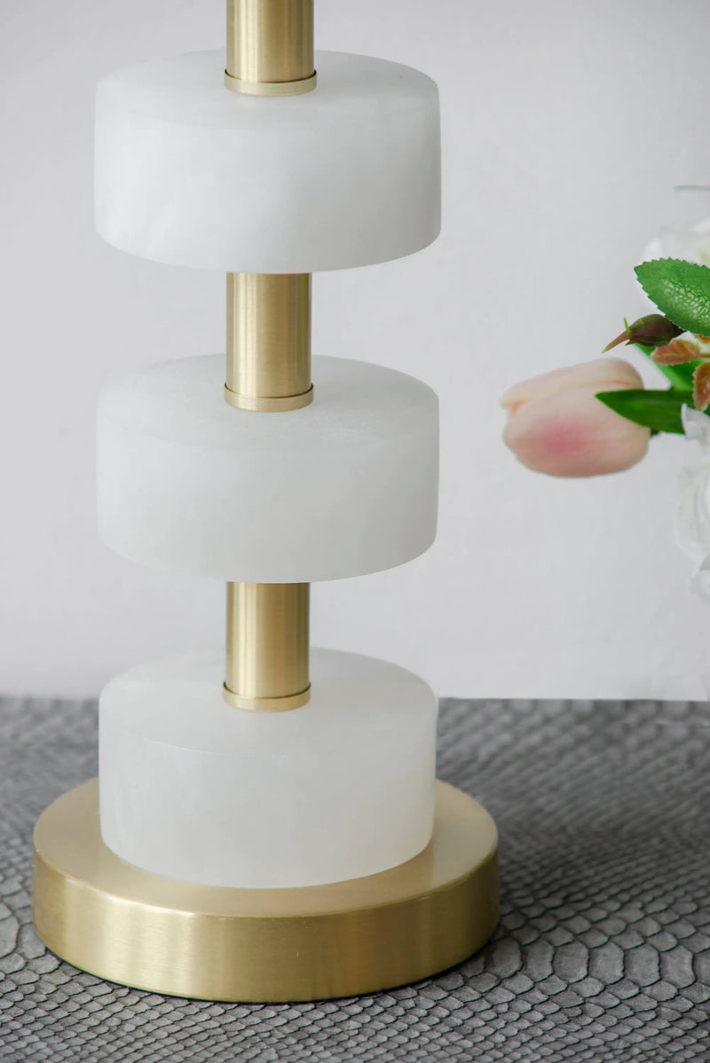 13x13x26 Marble Table Lamp by HouseOfZazla