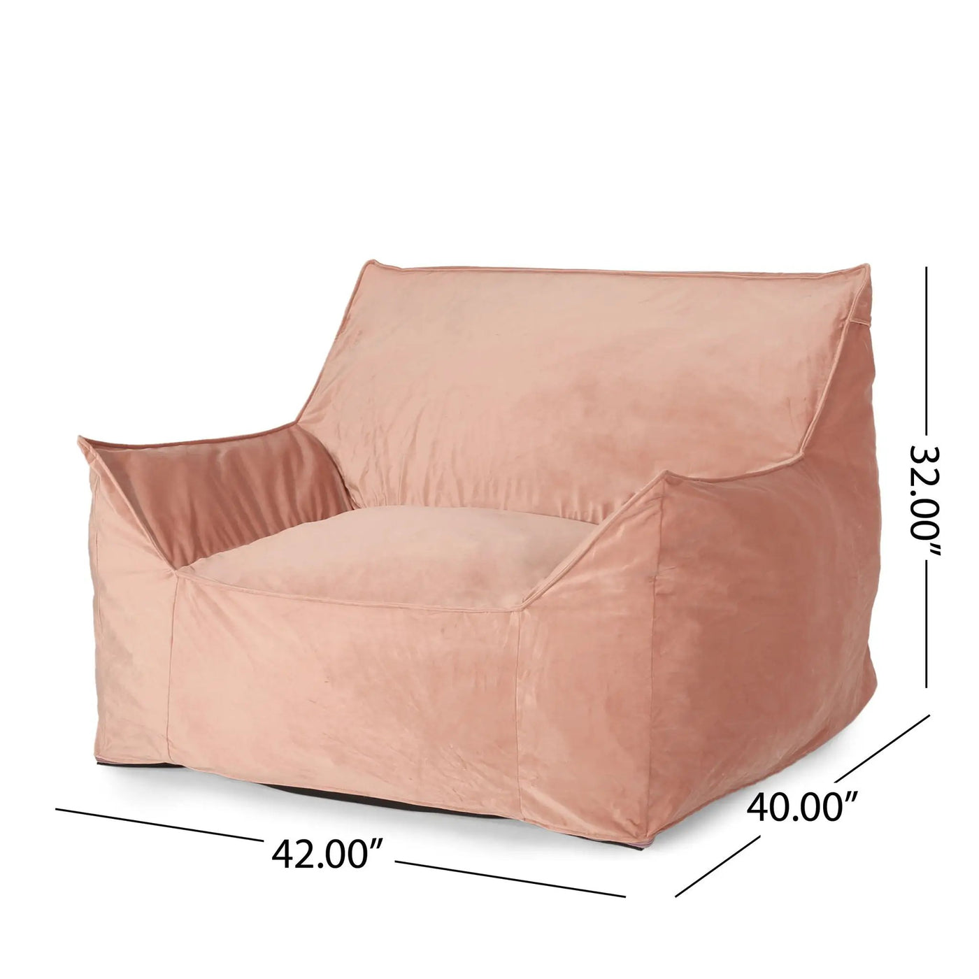 Allea - Bean Bag Chair With Armrests by HouseOfZazla
