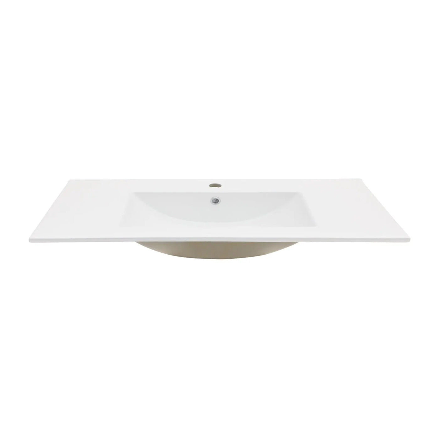 Premium Rectangular Vanity Top With Single Faucet Hole And Overflow by HouseOfZazla