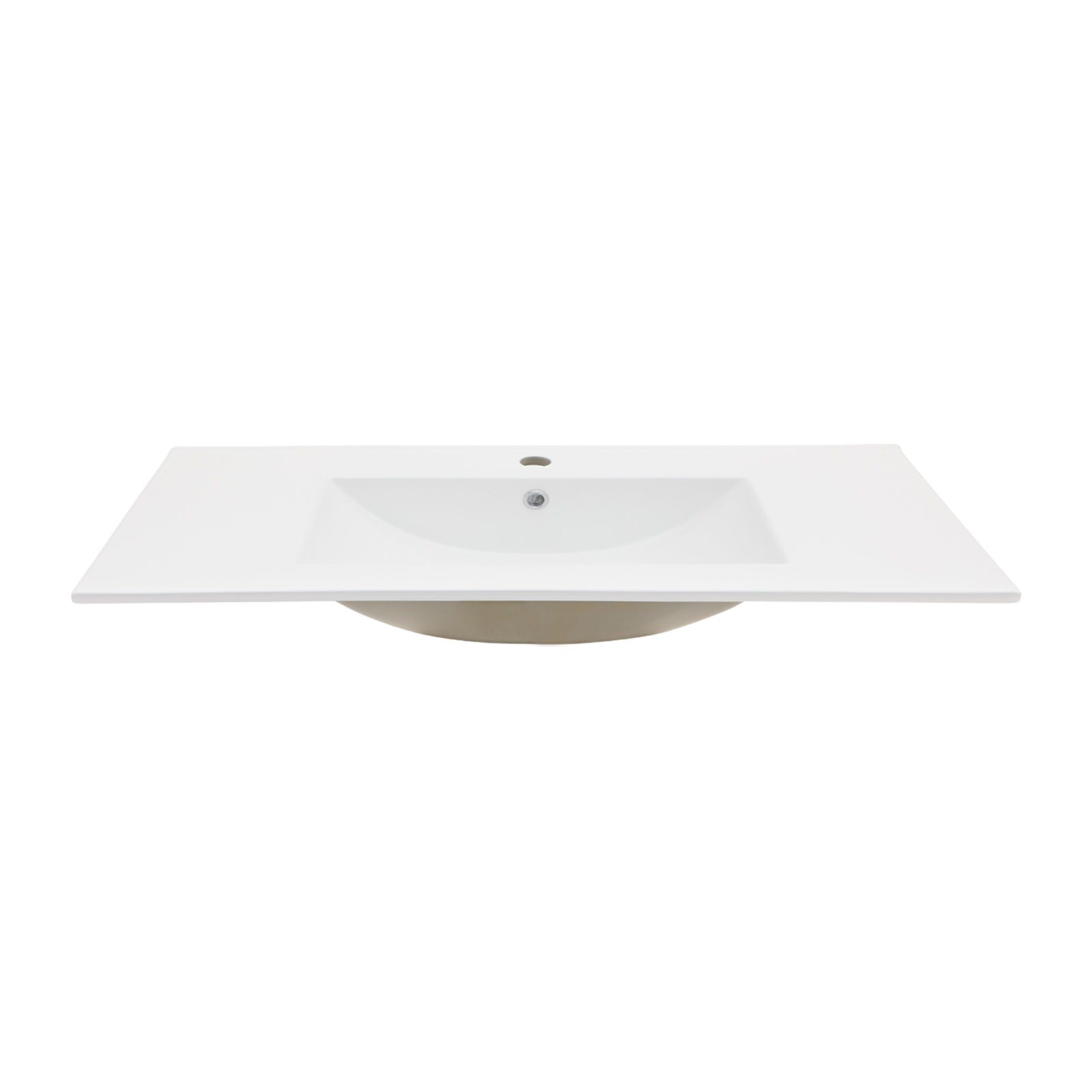 Premium Rectangular Vanity Top With Single Faucet Hole And Overflow by HouseOfZazla