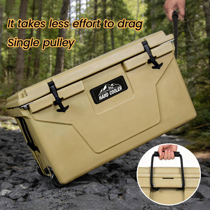 110 Quart Khaki Rotomolded Insulated Ice Chest by HouseOfZazla