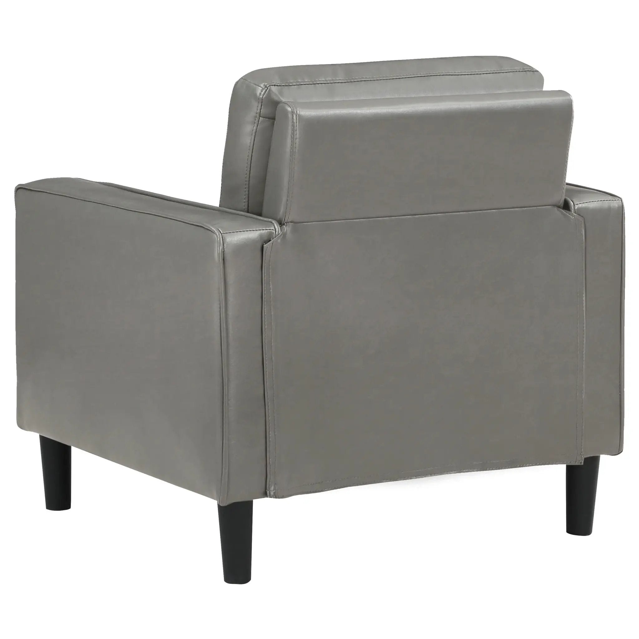 Ruth Upholstered Track Arm Accent Chair Grey by Unique Piece Furniture