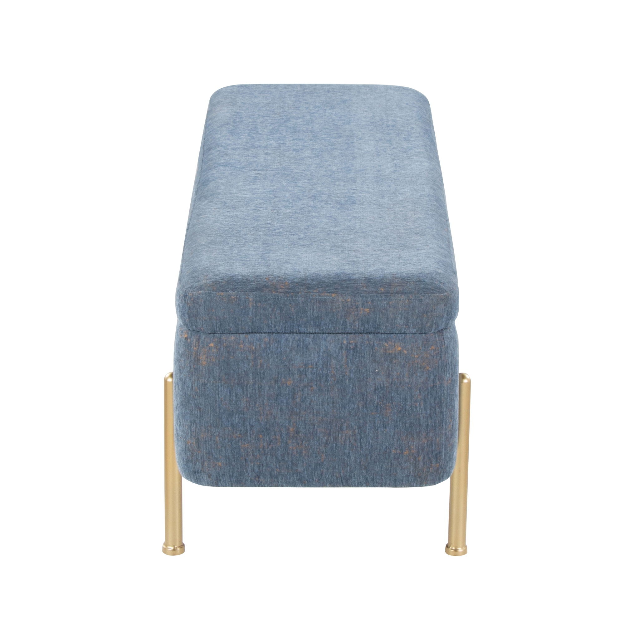 Daniella - Contemporary Bench - Gold / Blue by Unique Piece Furniture