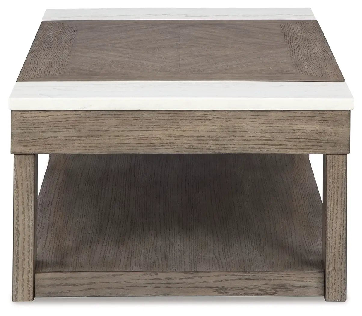 Loyaska - Lift Top Cocktail Table - Grayish Brown / White by Unique Piece Furniture