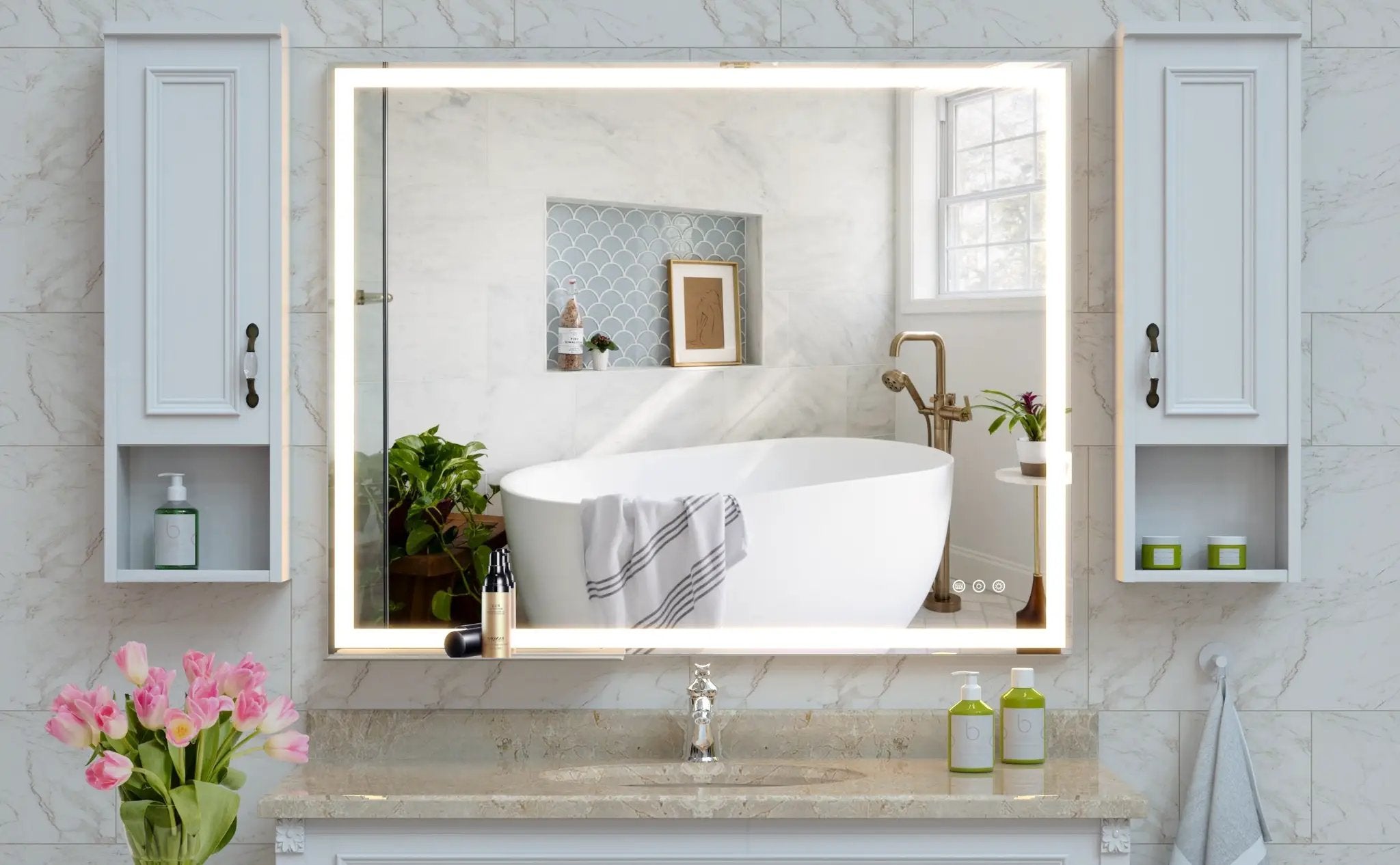 32x40 Inch LED Bathroom Vanity Mirror by HouseOfZazla