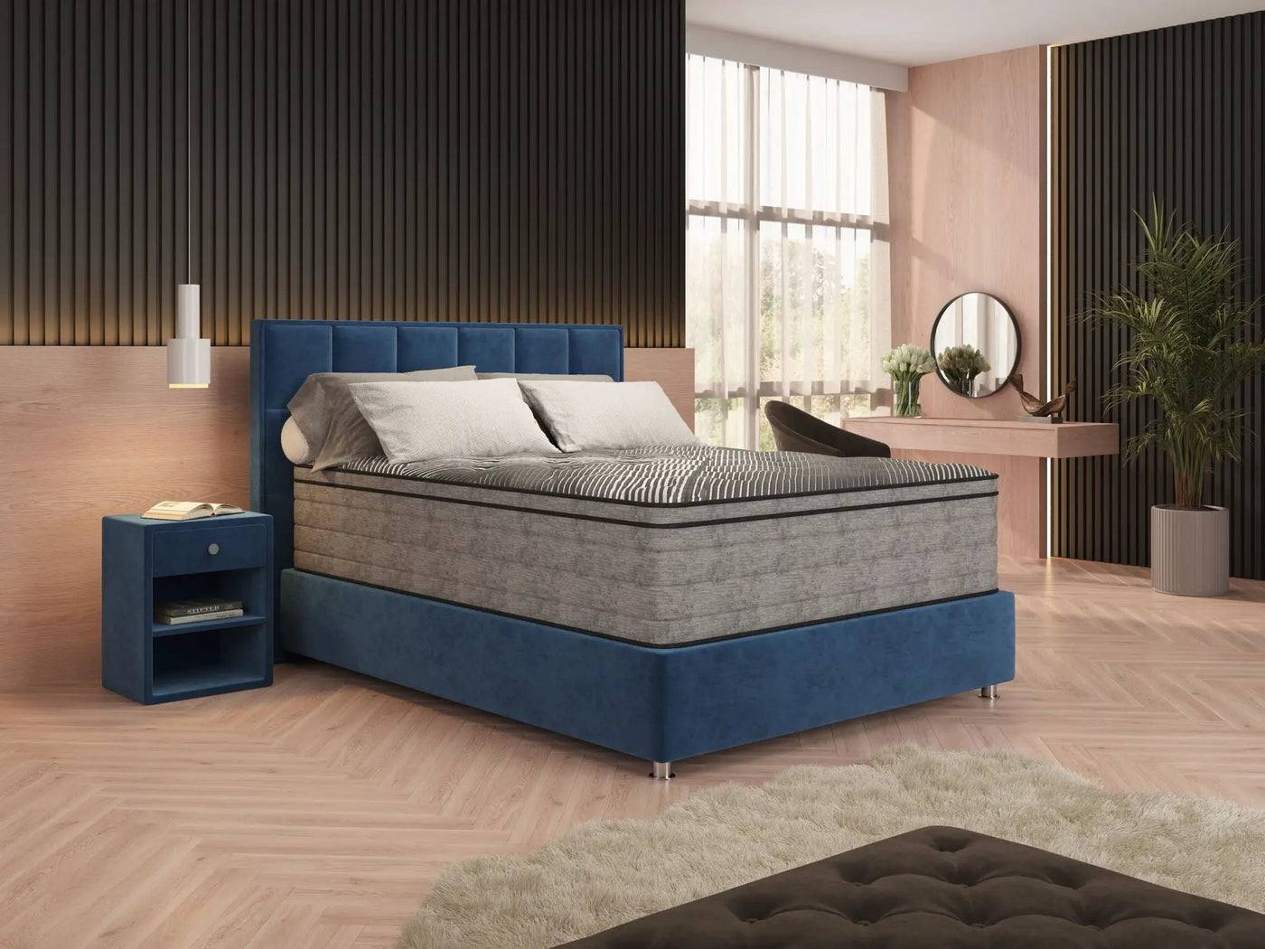 Pure Ice - 15" Eurotop Ultra Plush Mattress by Unique Piece Furniture