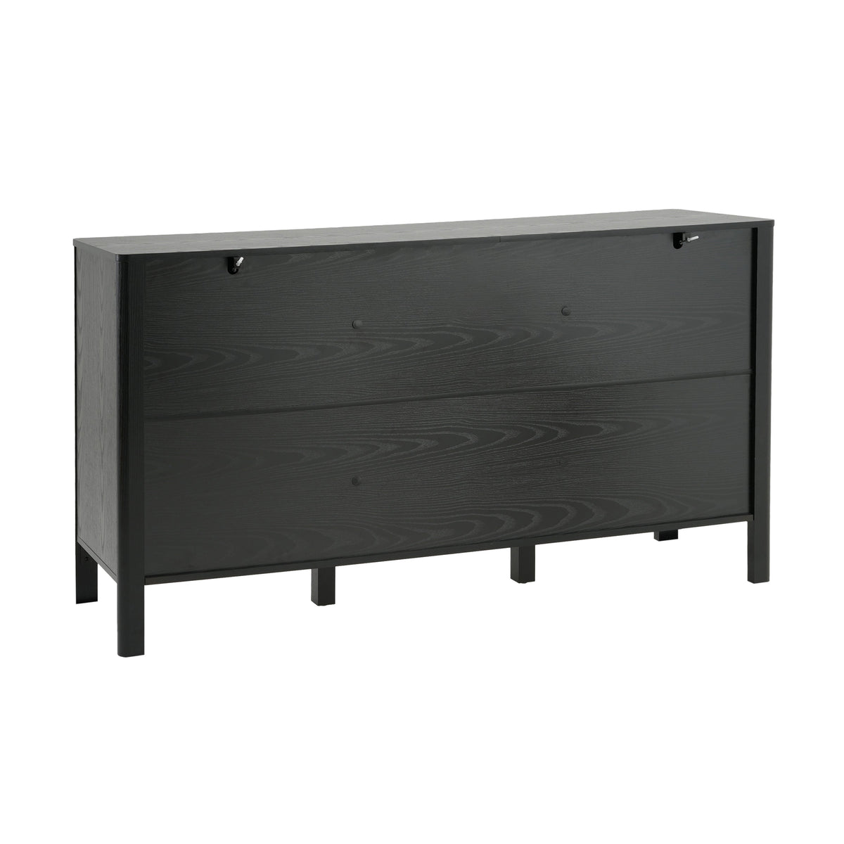 Black Sideboard with Storage - Modern MDF Credenza - Black, photo 10 of 10