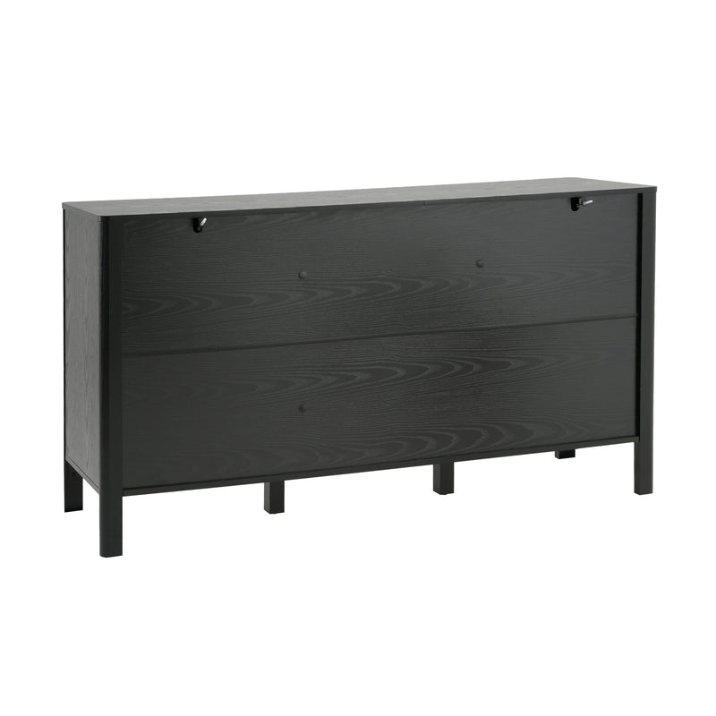 Black Sideboard with Storage - Modern MDF Credenza - Black, photo 10 of 10