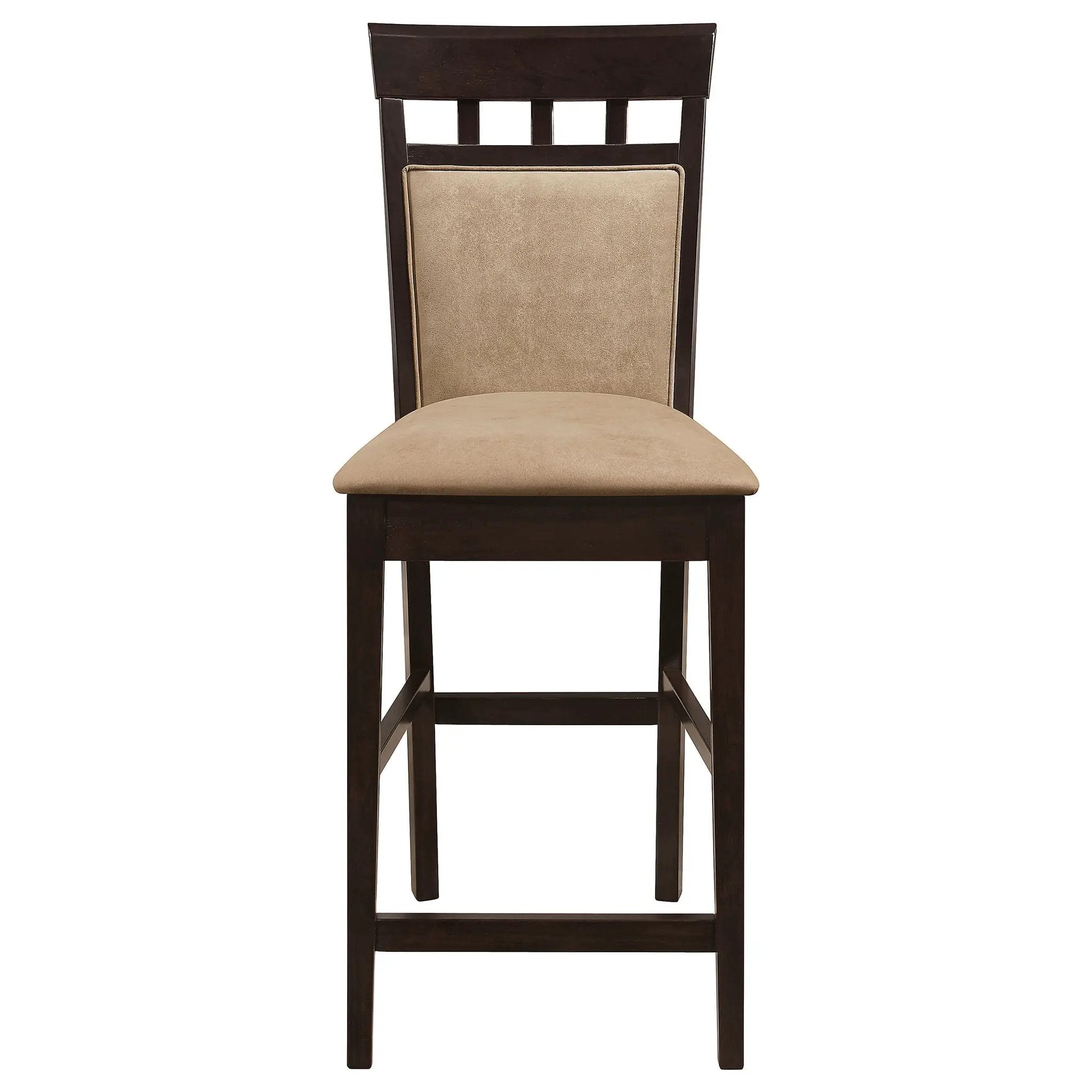 Gabriel Closed Back Counter Chair Cappuccino (Set of 2) by Unique Piece Furniture