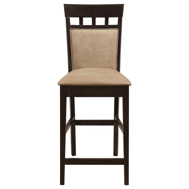 Gabriel Closed Back Counter Chair Cappuccino (Set of 2) by Unique Piece Furniture