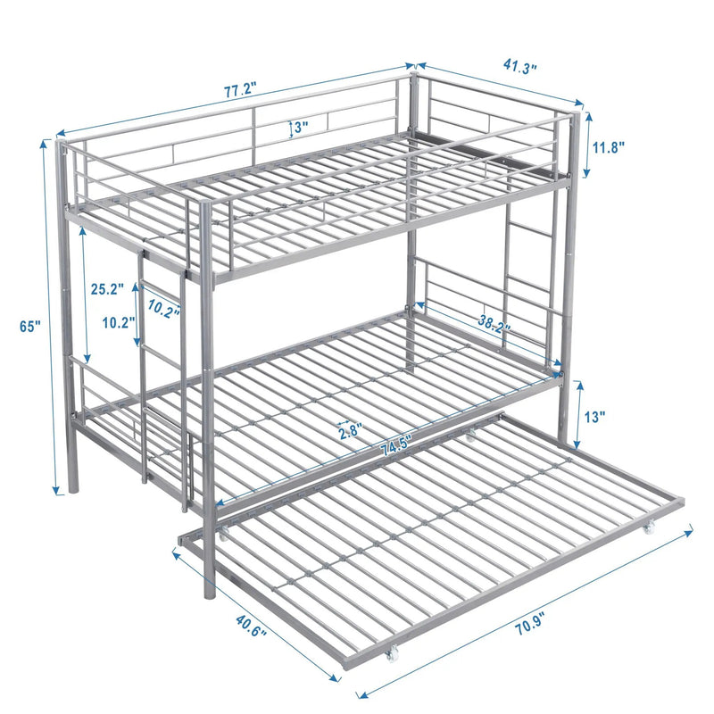Bunk Bed With Trundle by Unique Piece Furniture