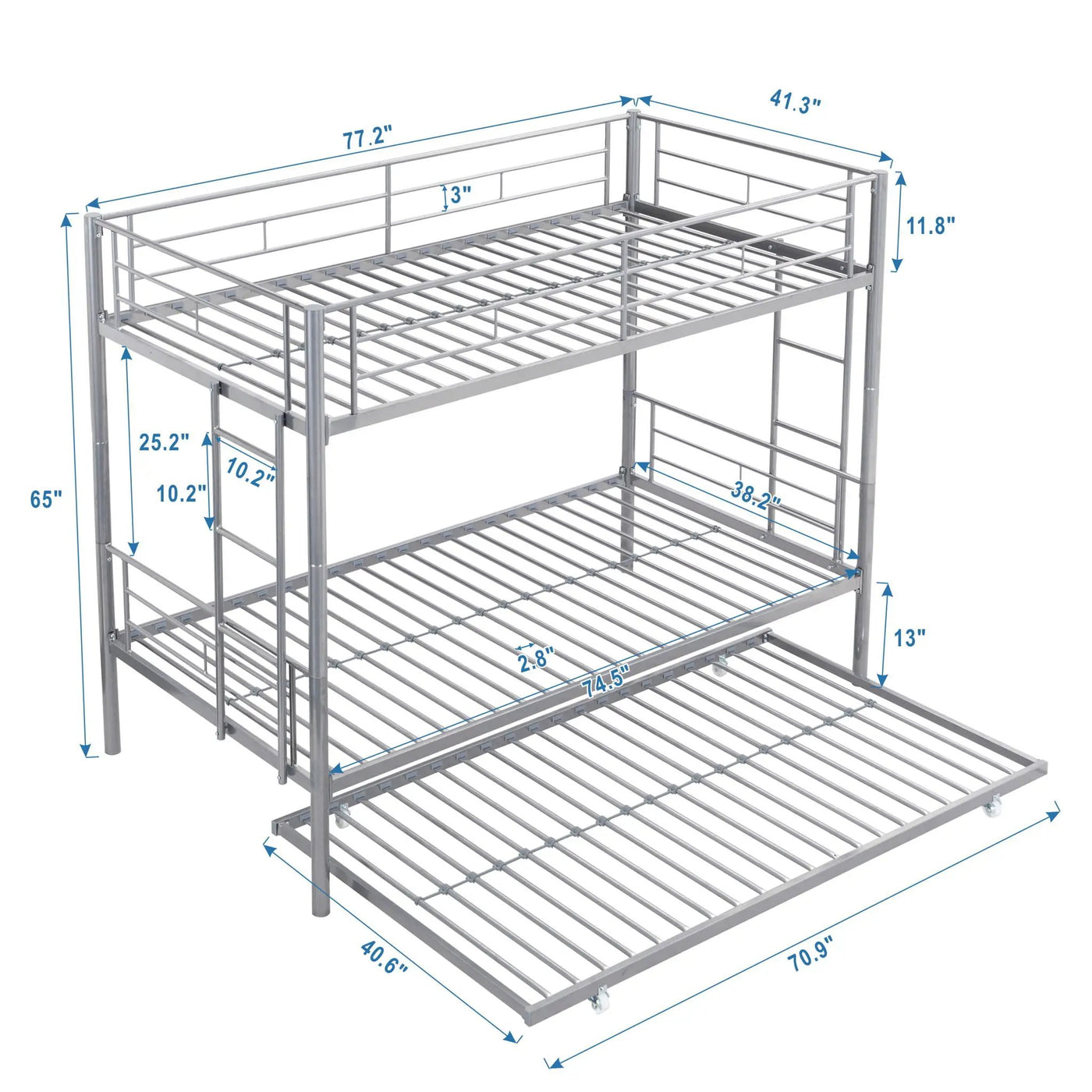 Bunk Bed With Trundle by HouseOfZazla
