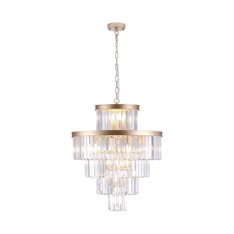 Golden Luxury Crystal Chandelier 23.6 Inch by HouseOfZazla