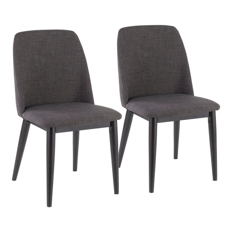 Tintori - Contemporary Dining Chair (Set of 2) - Charcoal by Unique Piece Furniture