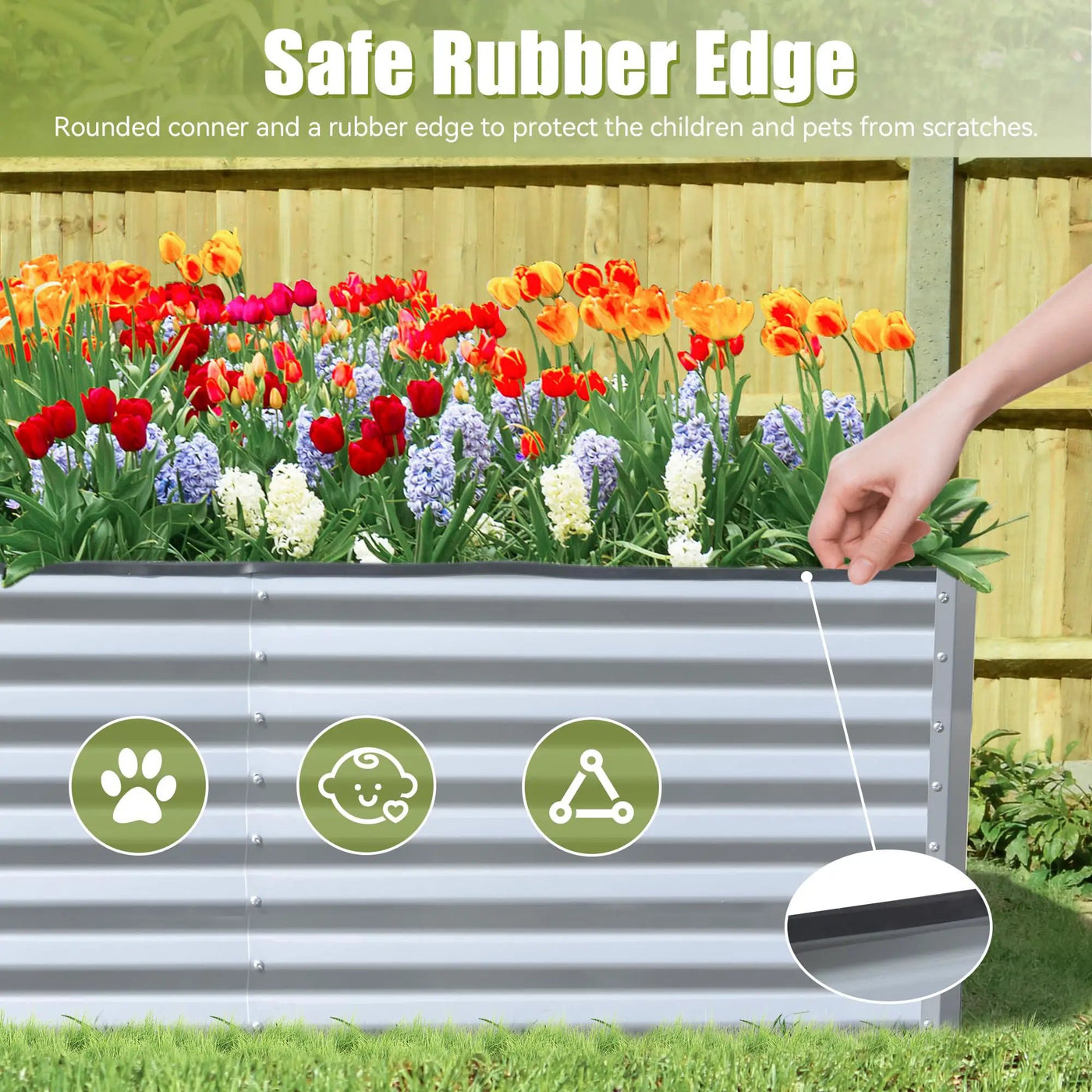 6x3x2ft Galvanized Raised Garden Bed by HouseOfZazla