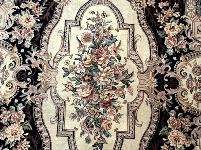 Aubusson Rug 6x9, European Design, Fine 170 KPSI, Elegant Carpet by Jewel Rugs