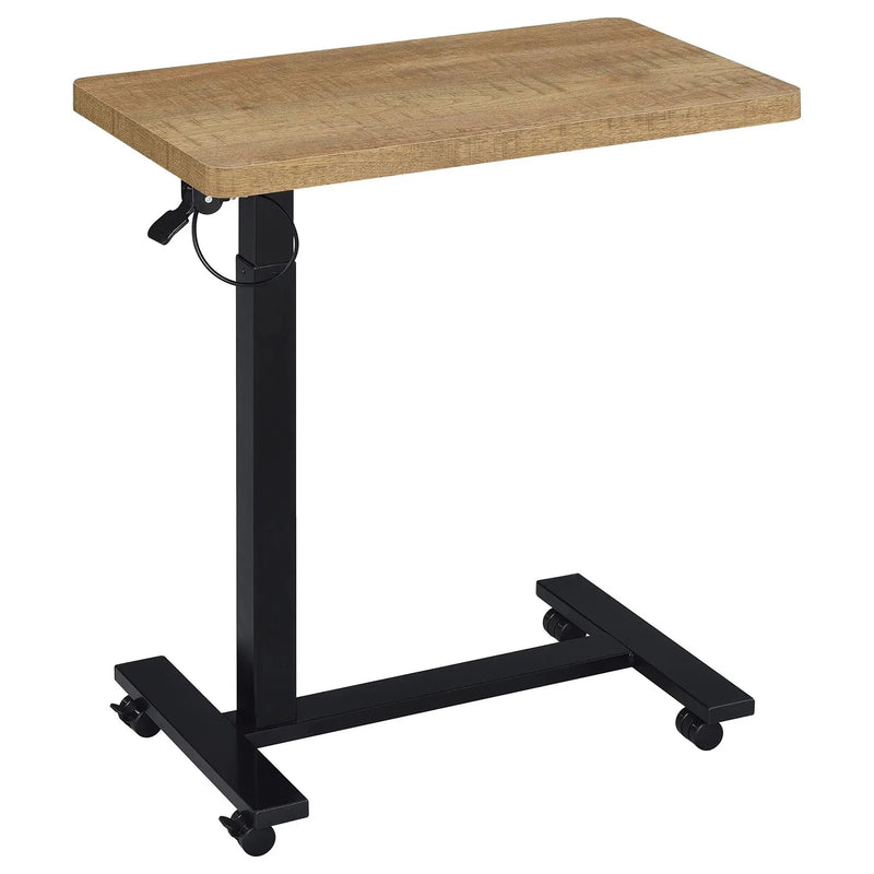 Westpark Pneumatic Adjustable C-Shape Side Table with Casters Mango by Unique Piece Furniture