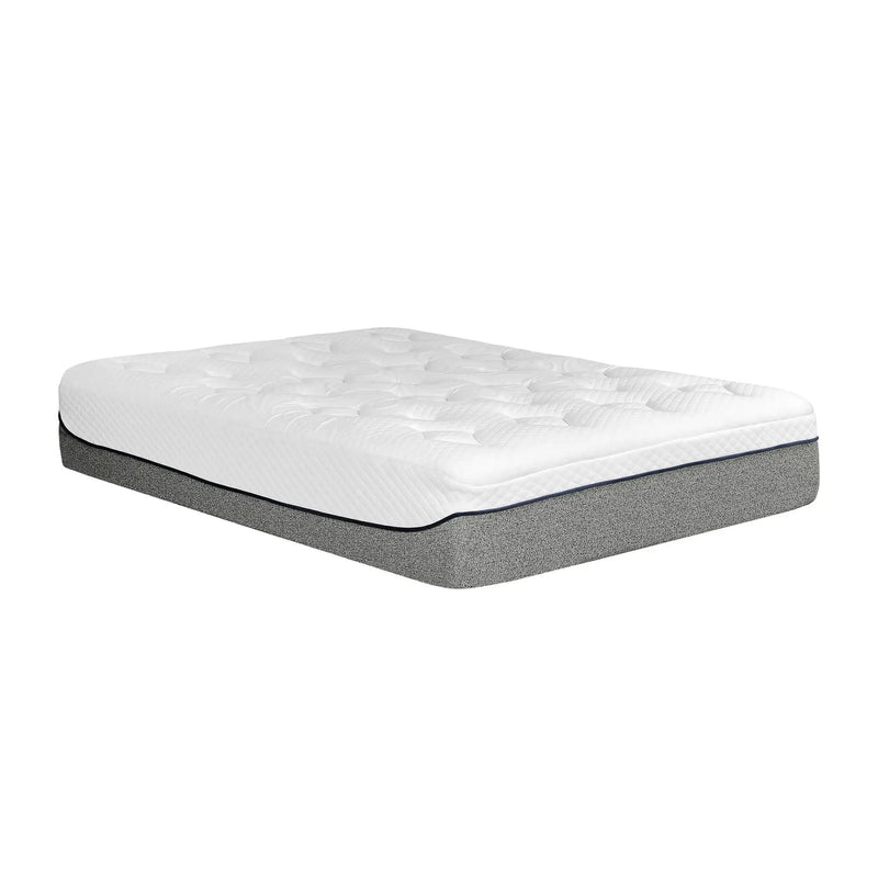 13" Ultra Plush Gel Memory Foam Mattress For Bed With Double Layered Jacquard Cover - Gray / White - King by HouseOfZazla