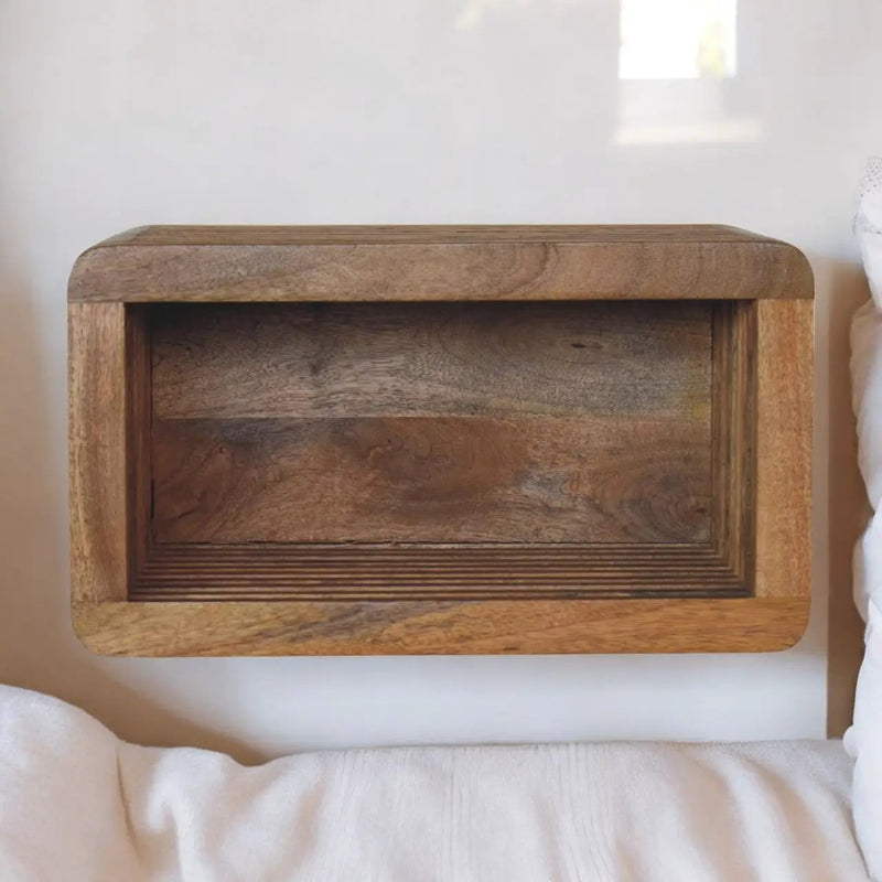 Soba Wall-Mounted Bedside, Open Storage by HouseOfZazla