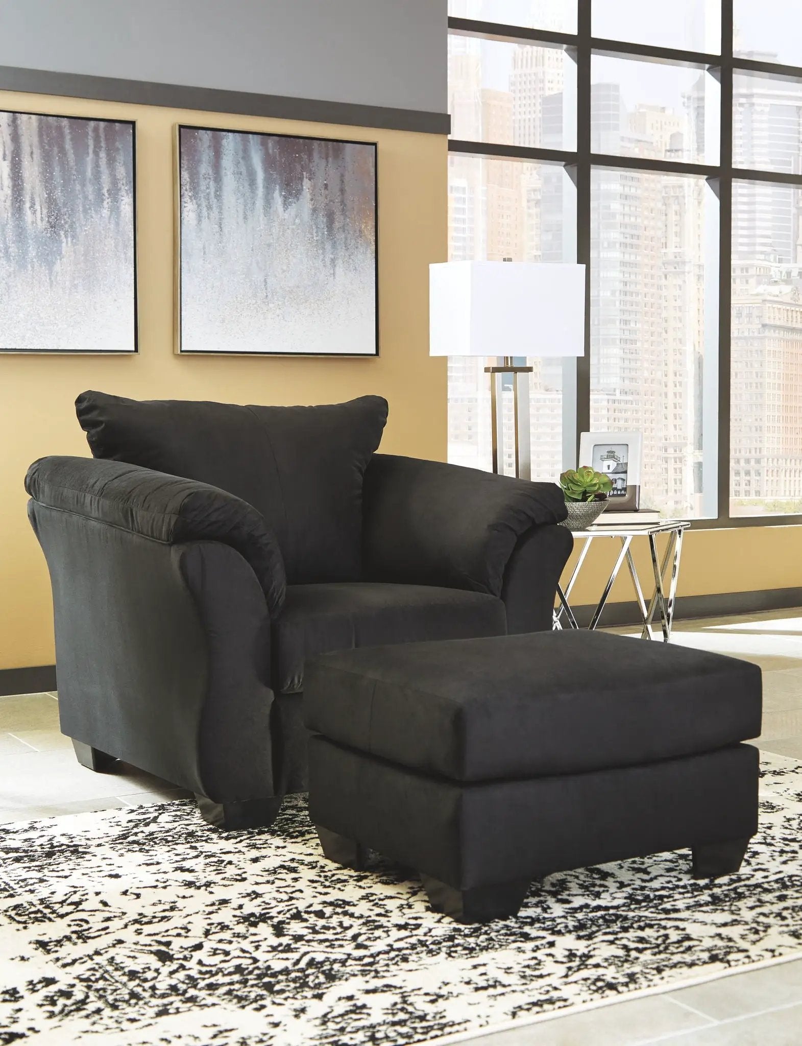 Darcy - Chair With Ottoman by Unique Piece Furniture