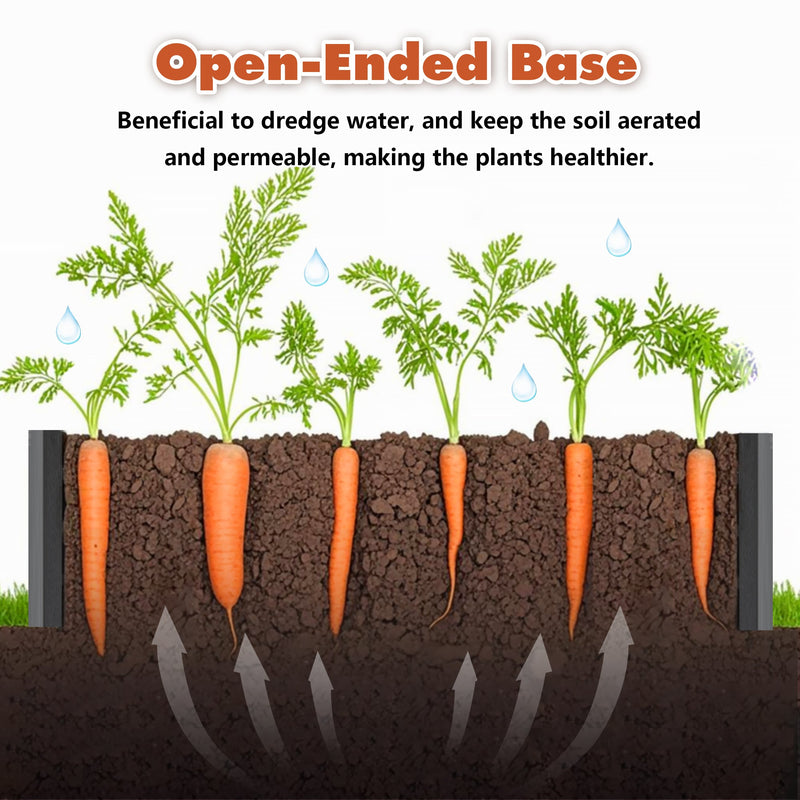 2 Pack Metal Raised Garden Bed Kit Outdoor - 8x4x2 FT Galvanized Planter Boxes Set by HouseOfZazla