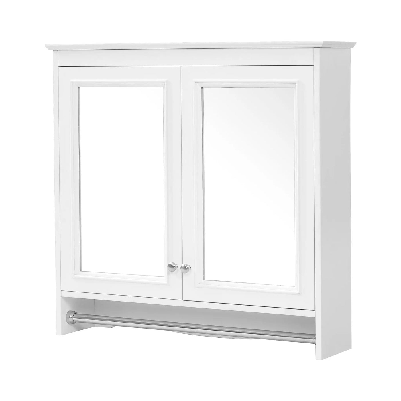 Modern Wall-Mounted Mirror Cabinet With Adjustable Shelves, Soft-Close Doors, High-Definition Mirror by HouseOfZazla