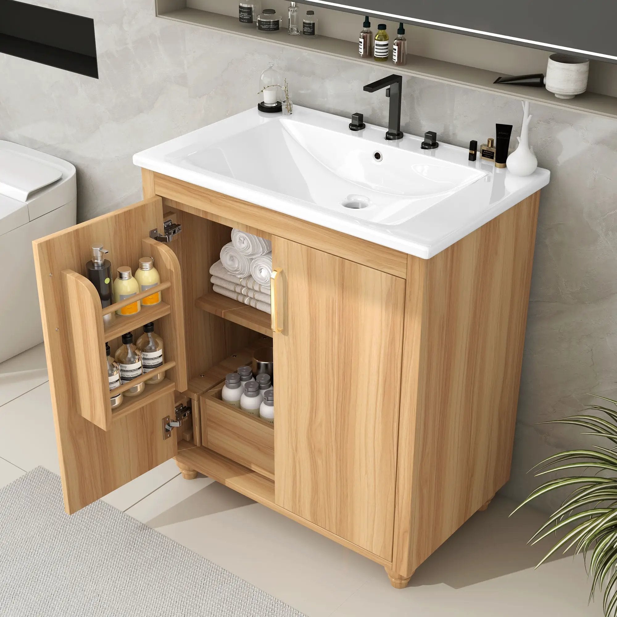 30" Bathroom Vanity with Sink Combo by HouseOfZazla
