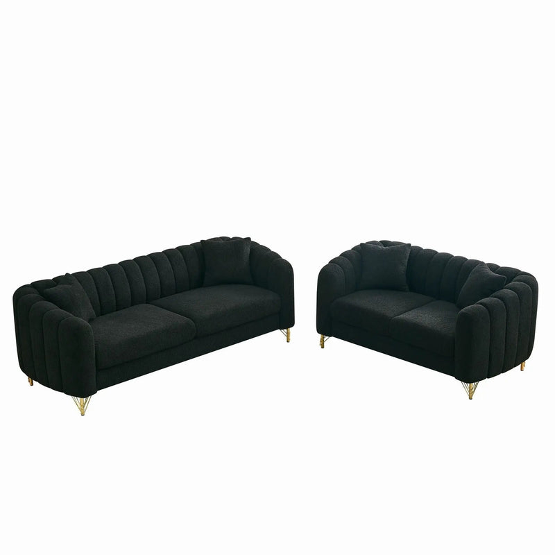 Oversized Sofa, Deep Tufted Couch by Unique Piece Furniture
