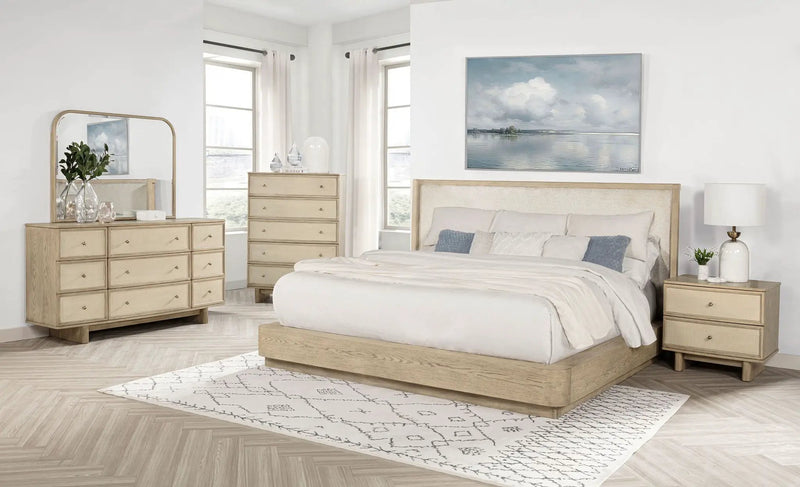 Kailani 5-piece Queen Bedroom Set Beige Oak by Unique Piece Furniture