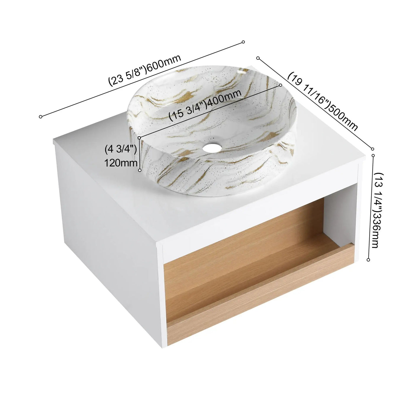 Floating Bathroom Vanity With Vessel Sink by HouseOfZazla