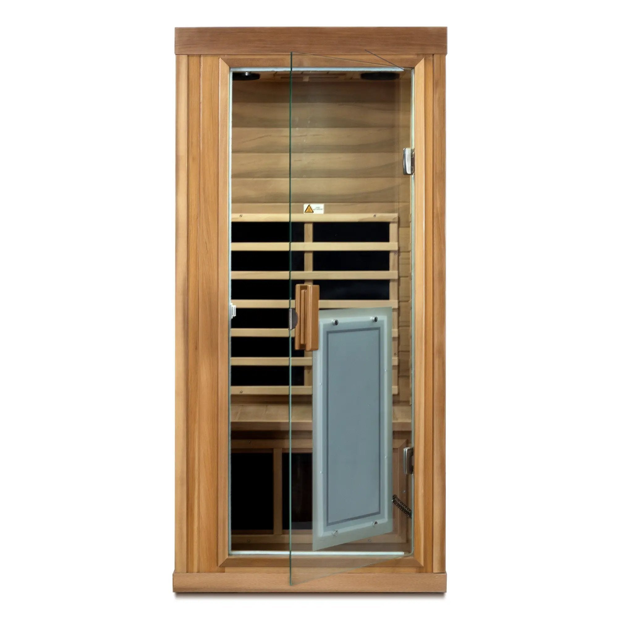 One person Far infrared red cedar standard indoor sauna room (Front & Rear & Left & Right) by HouseOfZazla