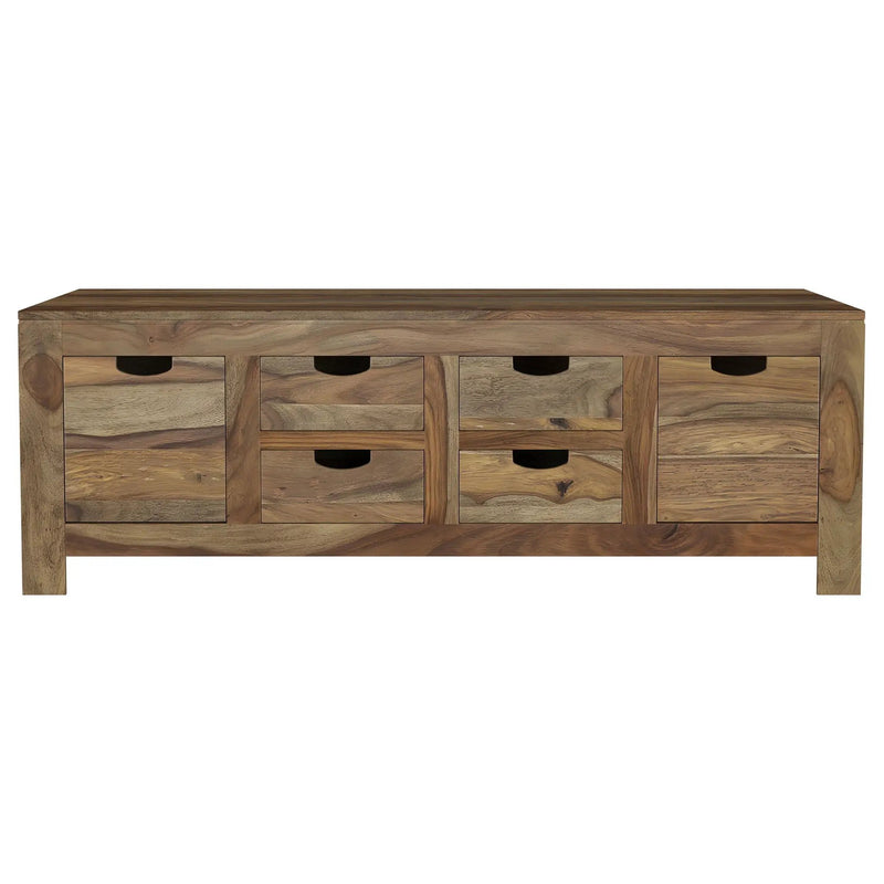 Esther 6-drawer Solid Wood Coffee Table Natural Sheesham by Unique Piece Furniture