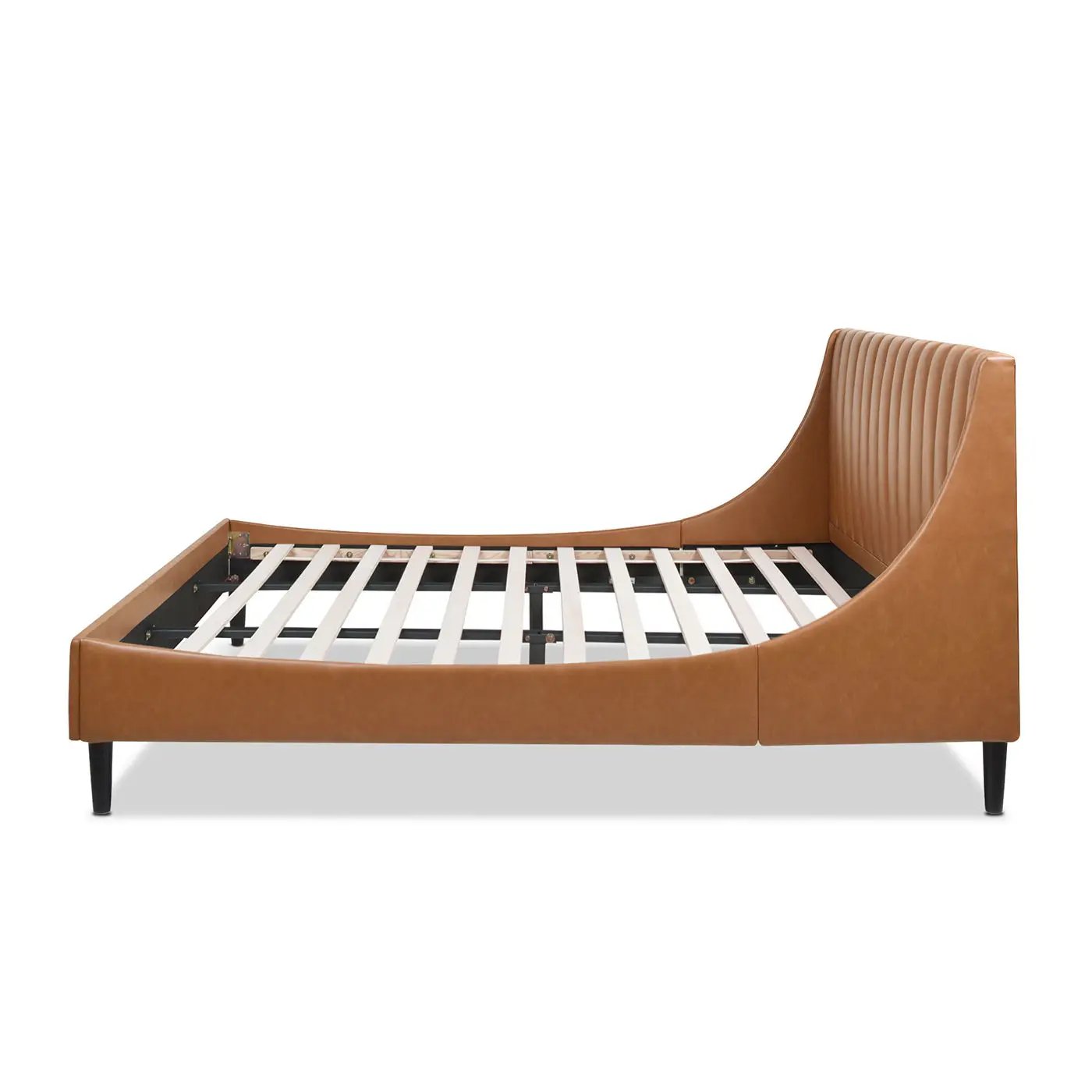 Aspen - Vertical Tufted Modern Headboard Platform Bed Set by HouseOfZazla